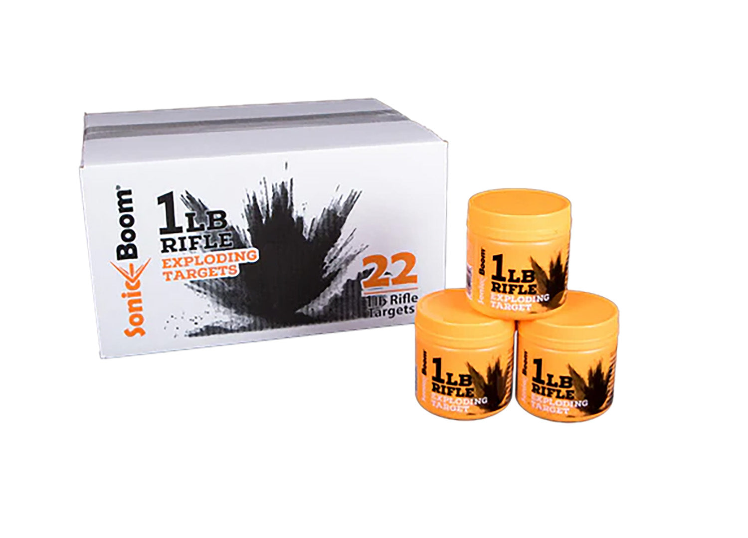 Sonic Boom SBT0120P 1 lb Centerfire Rifle Exploding Target Non-Toxic 22 Pack