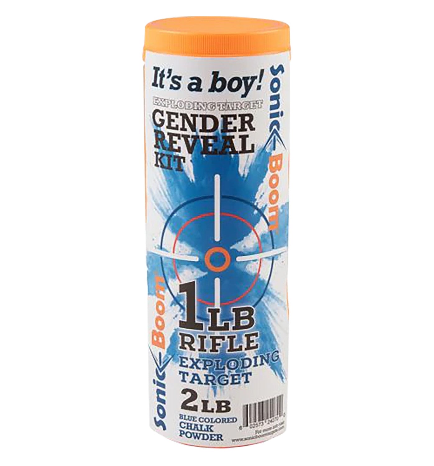 Sonic Boom SBTGRBOY Gender Reveal Rifle Target Kit 1 lb Boy Announcement