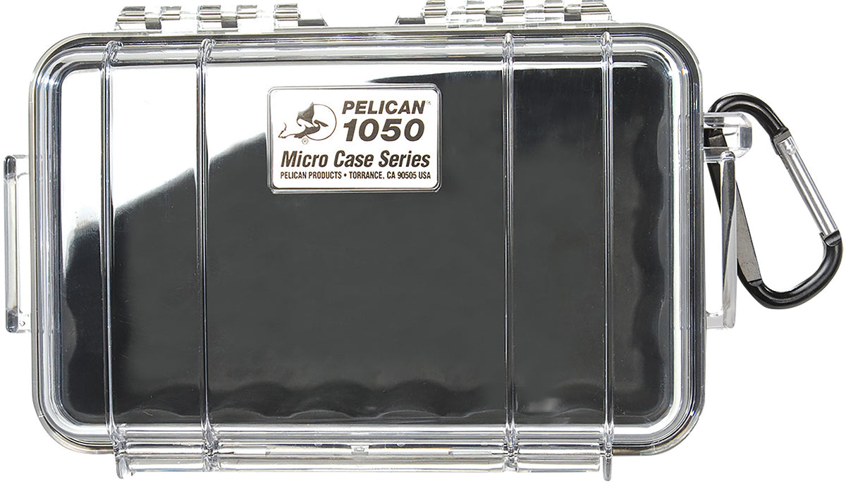 Pelican 1050025100 Black/Clear Micro Protective Case 7.99" Polycarbonate
