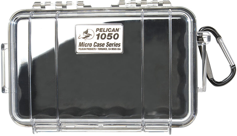 Pelican 1050025100 Black/Clear Micro Protective Case 7.99" Polycarbonate