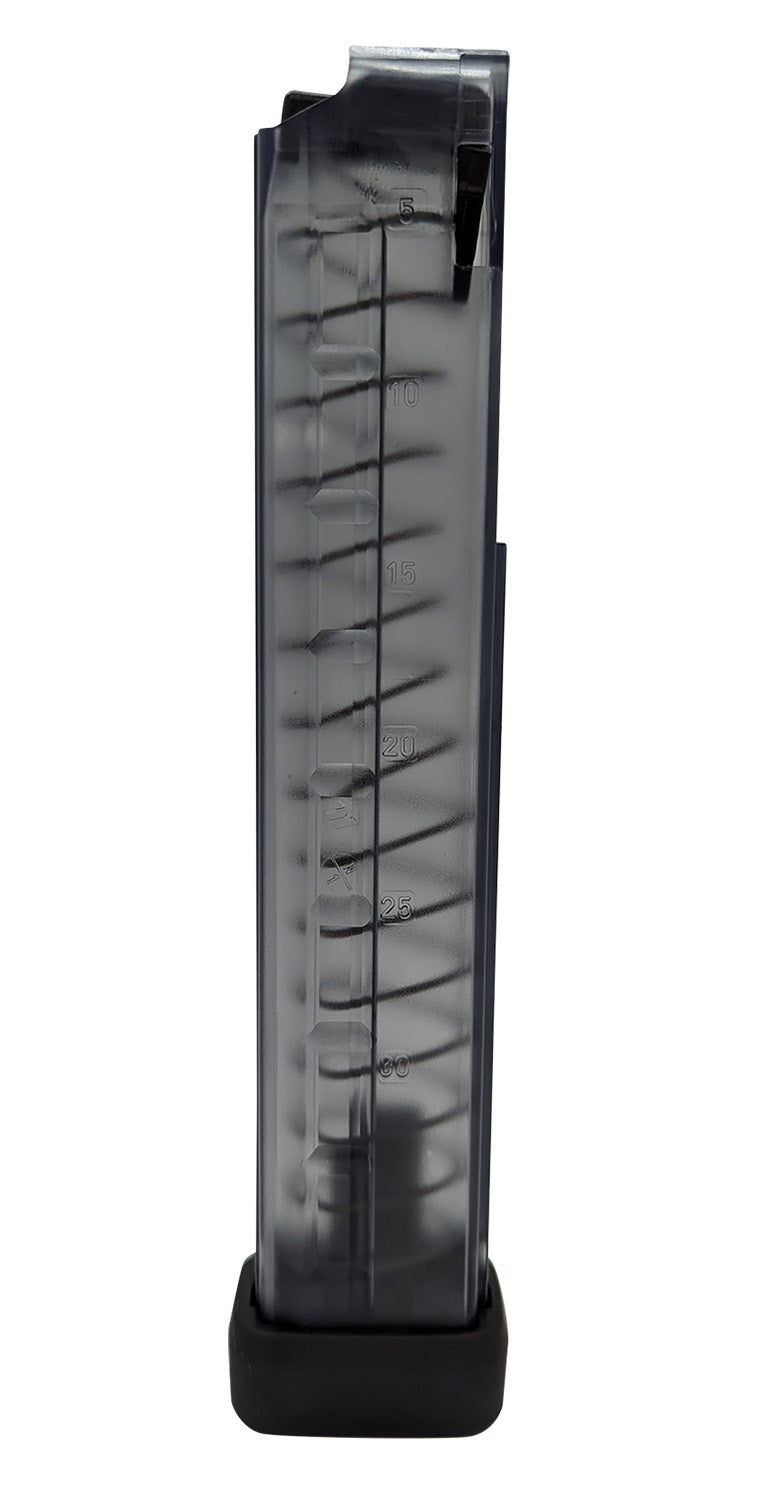 B&T BT30183N 30rd 9mm Luger Translucent Black Polymer Magazine for MP9/TP9/APC9/SPC9