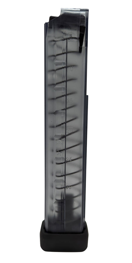 B&T BT30183N 30rd 9mm Luger Translucent Black Polymer Magazine for MP9/TP9/APC9/SPC9