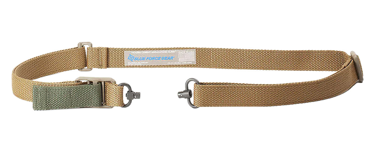 Blue Force Gear VCASPB100AACB Vickers Coyote Brown Push Button Cordura Sling