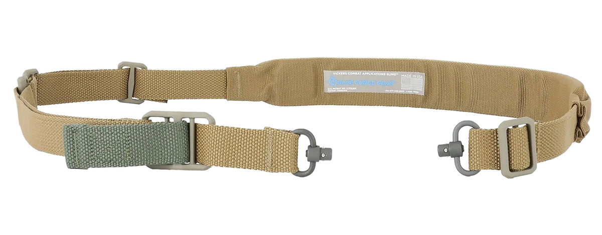 Blue Force Gear Vickers Padded Push Button Rifle Sling Coyote Brown Cordura