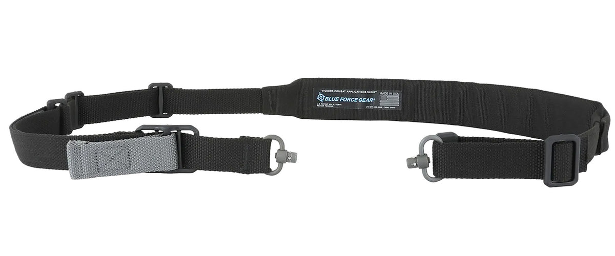 Blue Force Gear Vickers 2-1 Padded Push Button Rifle Sling Black Cordura 57-67 Inch