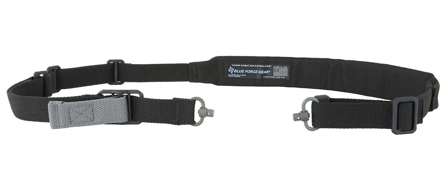 Blue Force Gear Vickers 2-1 Padded Push Button Rifle Sling Black Cordura 57-67 Inch