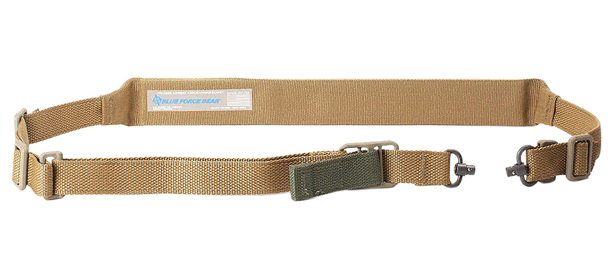 Blue Force Gear VCAS2TO1PB200AACB Vickers 221 Coyote Brown Padded Rifle Sling 57"-67" Overall Length
