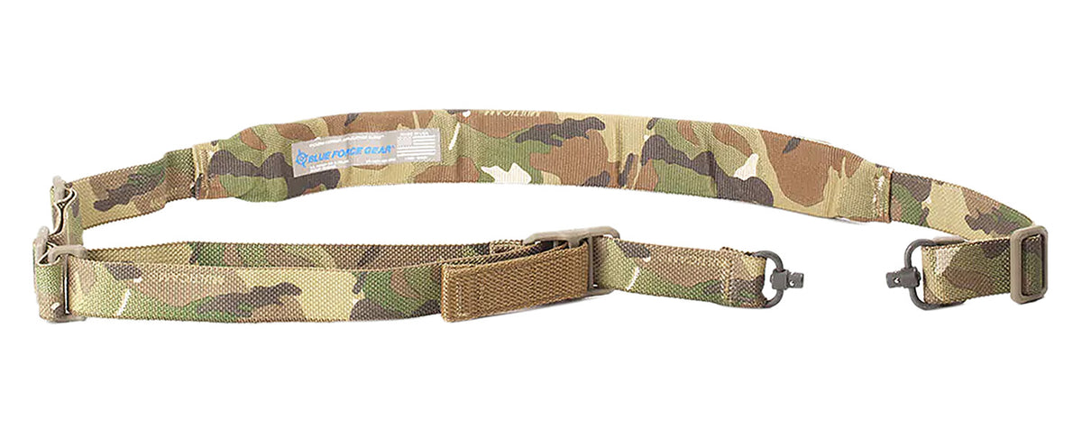 Blue Force Gear VCAS2TO1PB200AAMC Vickers 221 MultiCam Padded Rifle Sling 57"-67" Overall Length