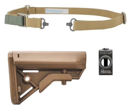Blue Force Gear M4 Combat Sling Kit Coyote Brown with Vickers Push Button Sling
