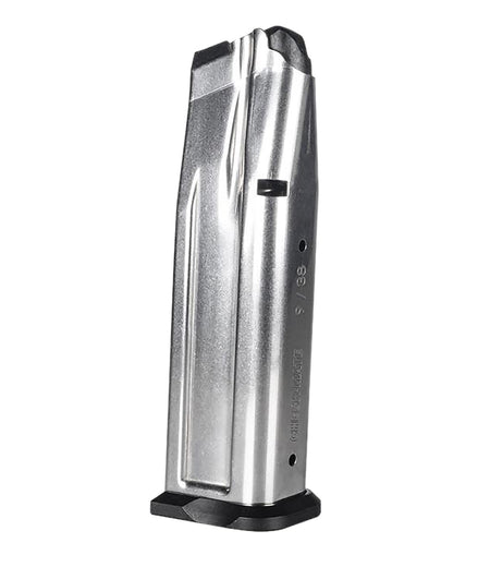 Girsan 111002 9mm Luger 17 Round Witness Silver Stainless Steel Magazine