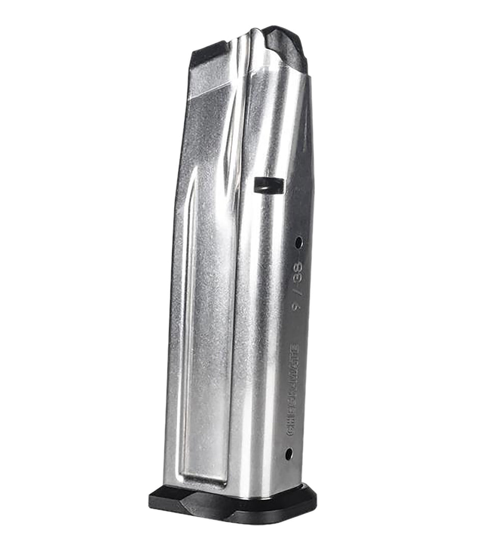 Girsan 111002 9mm Luger 17 Round Witness Silver Stainless Steel Magazine