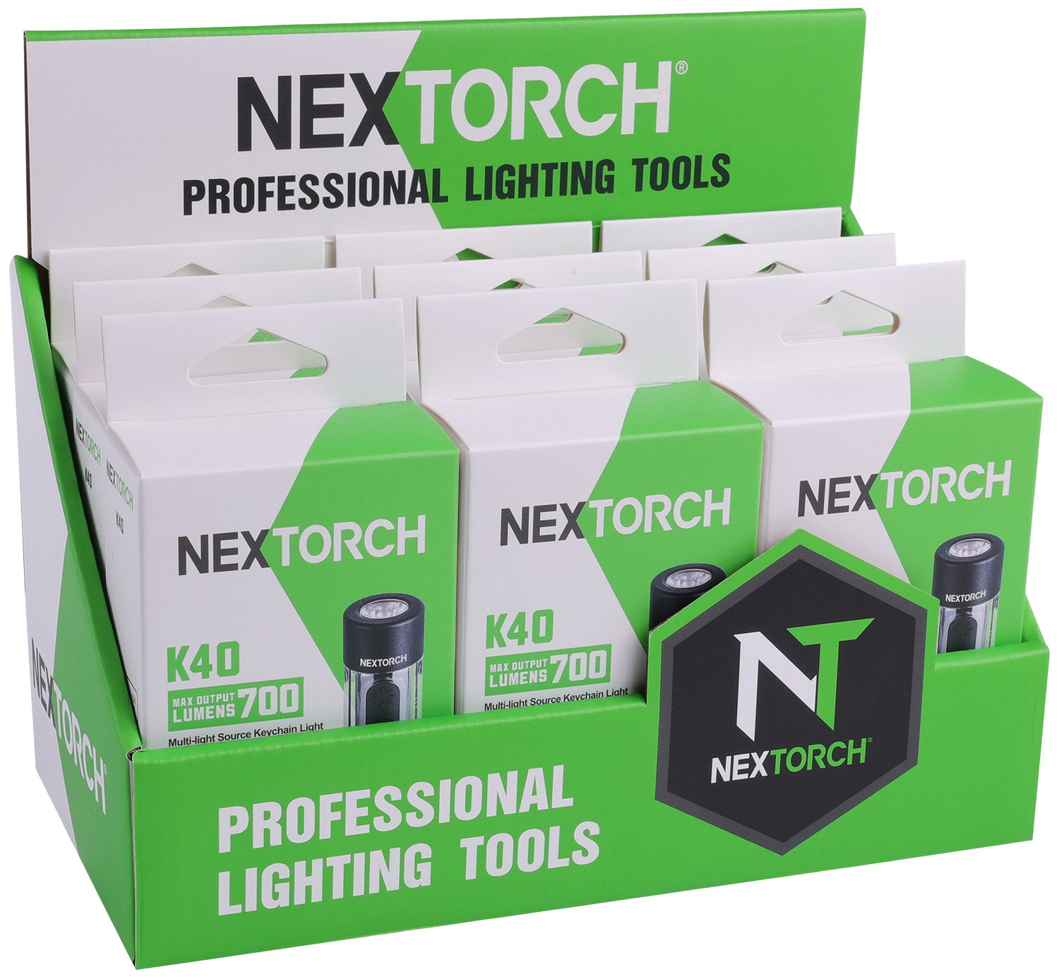 NEXTORCH K40PDQ 9 PC K40 Retail Countertop Display