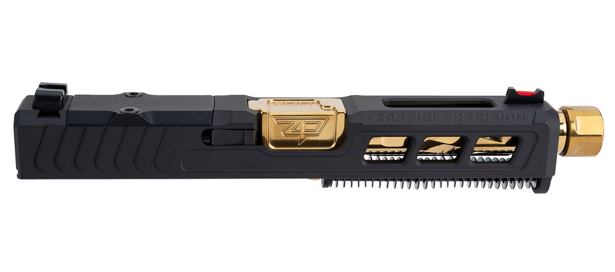 Zaffiri Precision ZPS.3 Glock 19 Gen 3 Complete Upper with Gold TiN Barrel