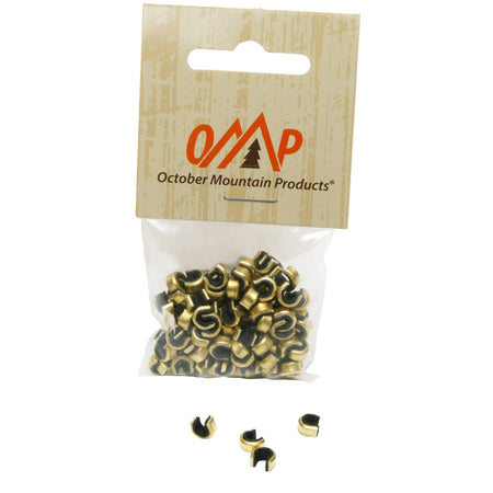 October Mountain Black Brass Hunter Nock Sets 100-Pack