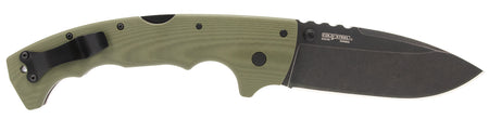 Cold Steel CSFL50MAX 5" Folding 5-Max Drop Point Plain Black Stonewashed S35VN Blade G10 Handle