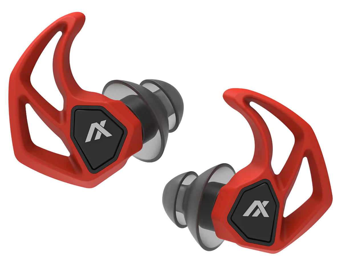 Axil X30i 25dB Silicone In-the-Ear Earplugs Blaze Red