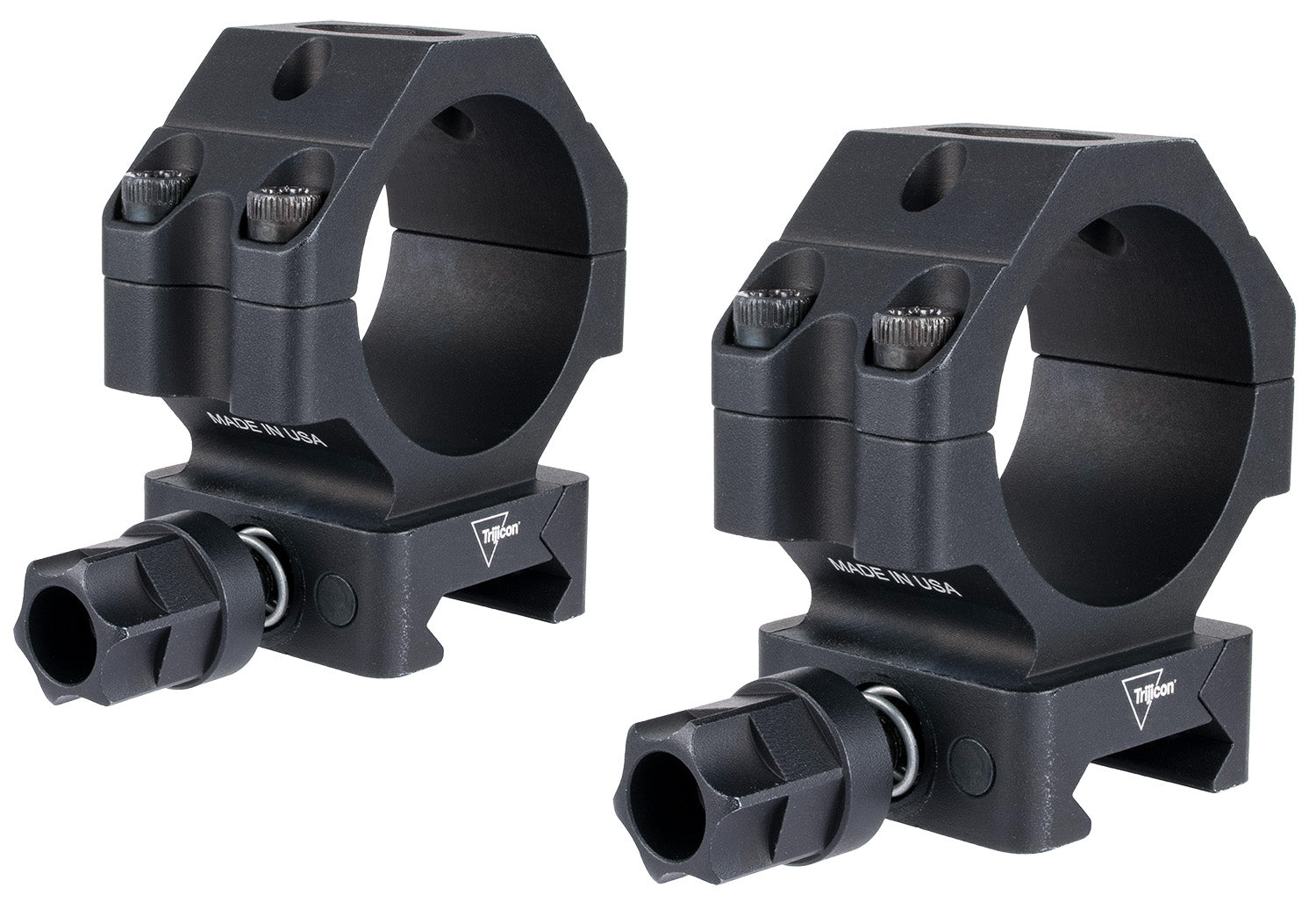 Trijicon AC22065 30mm Medium Matte Black Q-LOC Aluminum Scope Ring Mounts