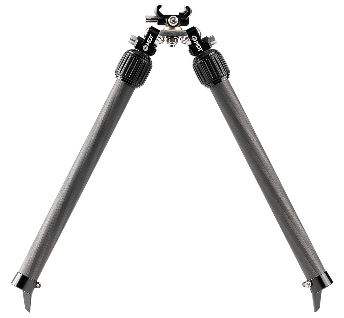 MDT BackCountry Bipod Black Carbon Fiber/Aluminum Adjustable 7.50"-14.30"