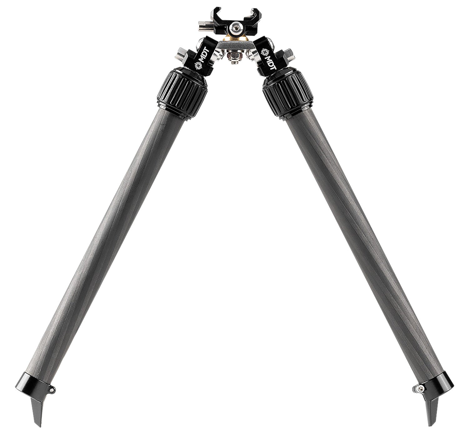 MDT BackCountry Bipod Black Carbon Fiber/Aluminum Adjustable 7.50"-14.30"
