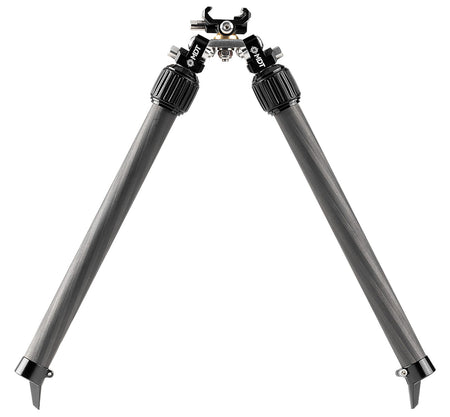 MDT BackCountry Bipod Black Carbon Fiber/Aluminum Adjustable 7.50"-14.30"