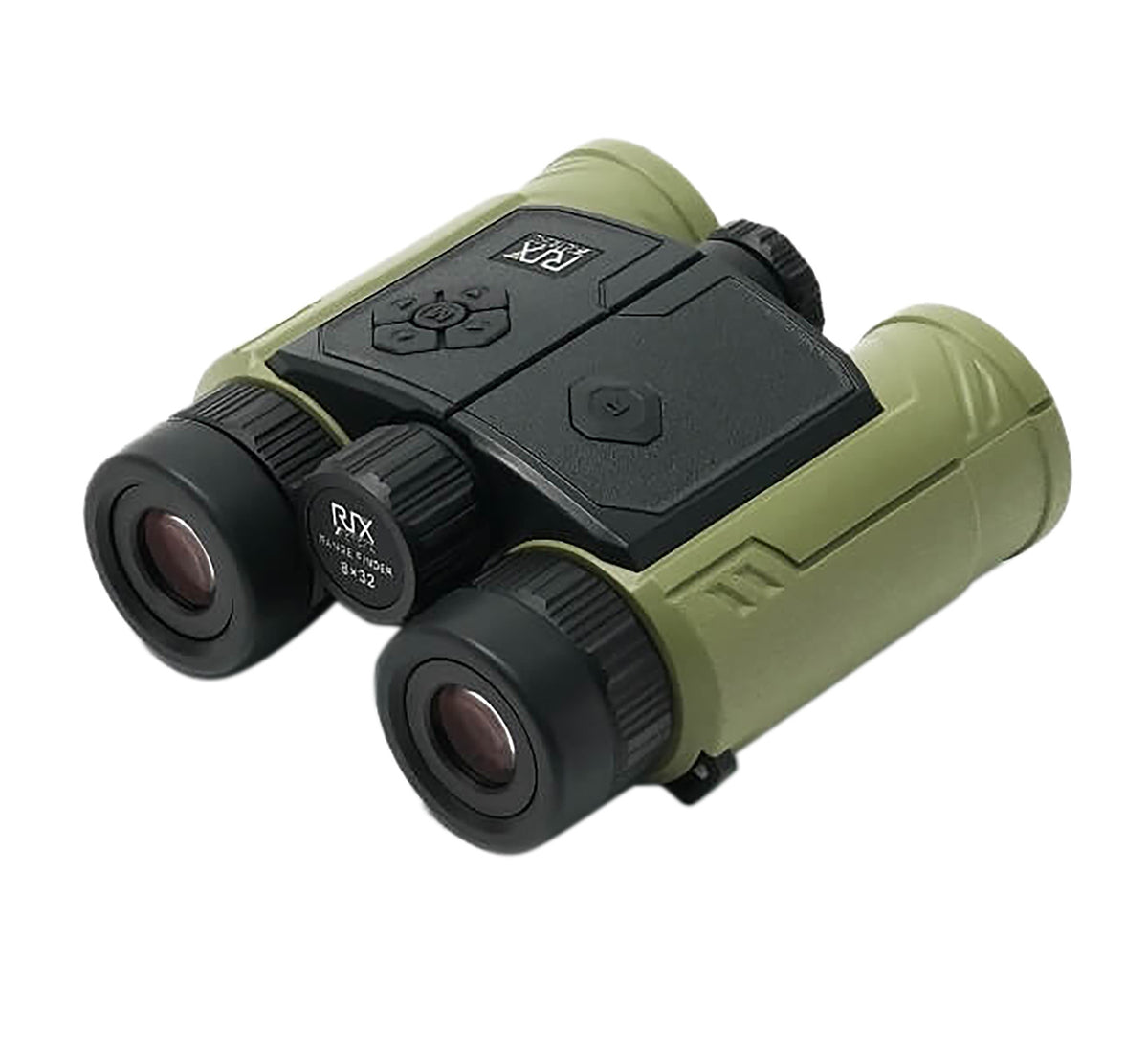 Rix Optics MKR3000 MK-R3000 8x32mm Black/Green Binocular w/Integrated Rangefinder