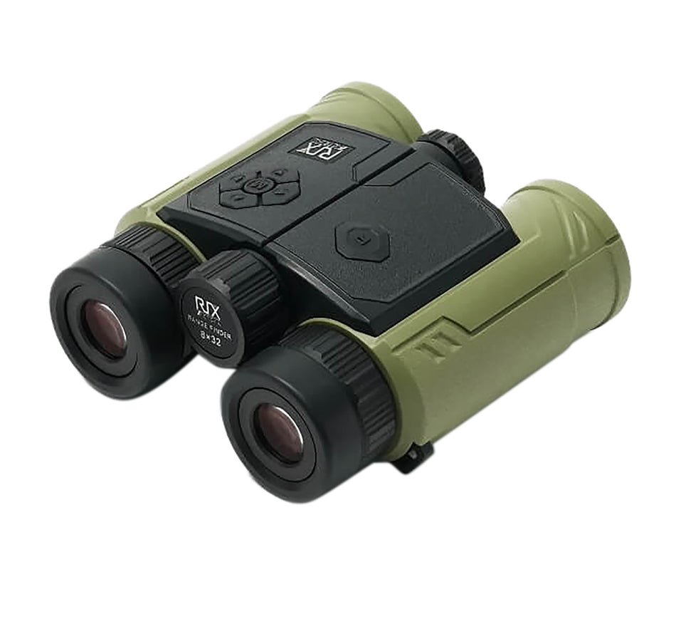 Rix Optics MKR3000 MK-R3000 8x32mm Black/Green Binocular w/Integrated Rangefinder