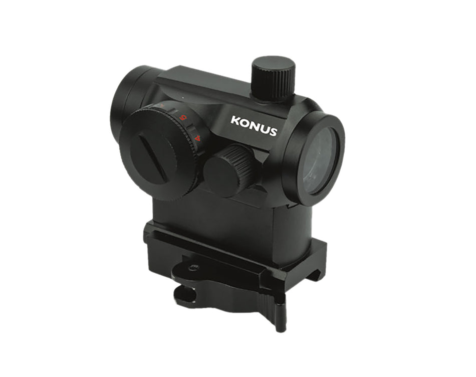 Konus Pro Nuclear 1x22mm 3 MOA Dual Color Dot Sight Matte Black Quick Release