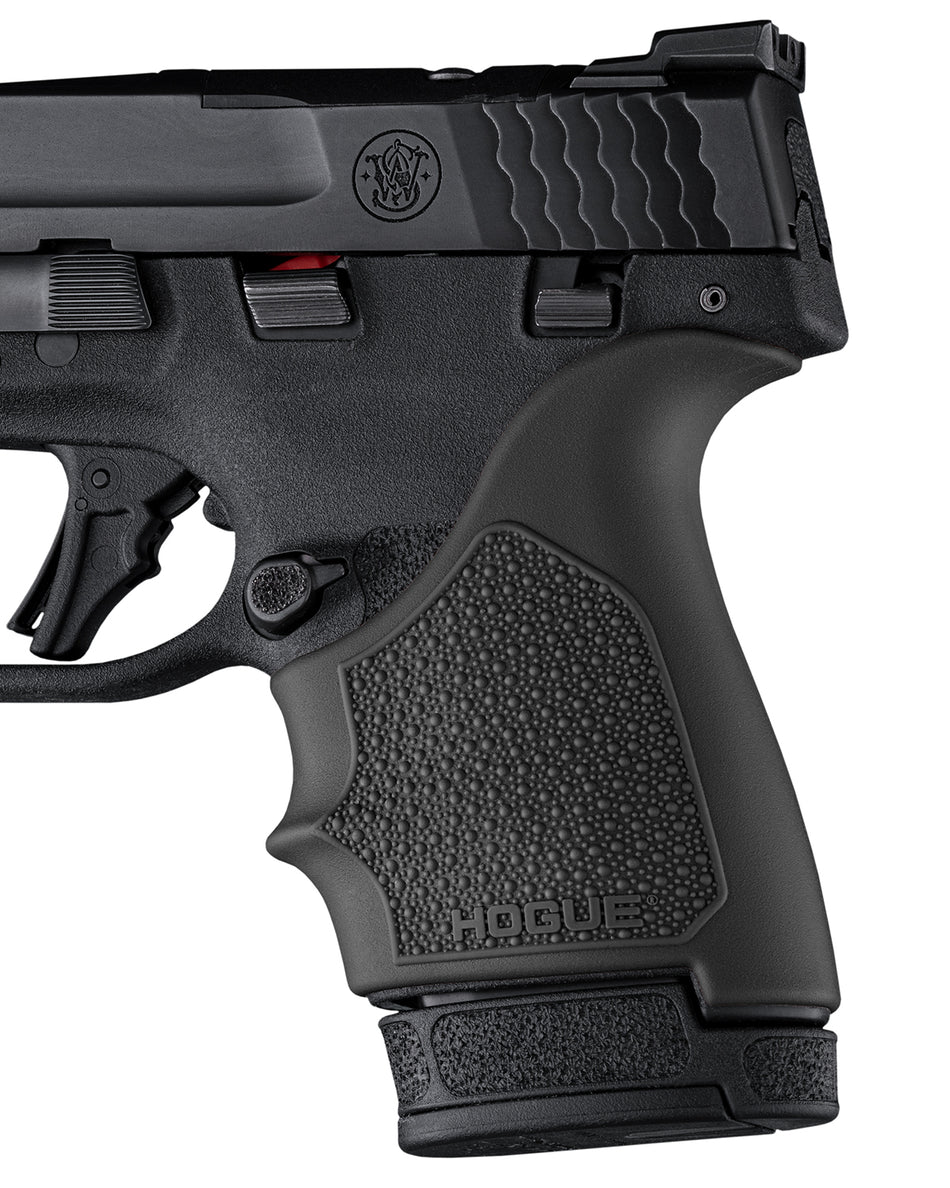 Hogue 18410 Black HandAll Beavertail Grip Sleeve, TPE Construction with Cobblestone Pattern