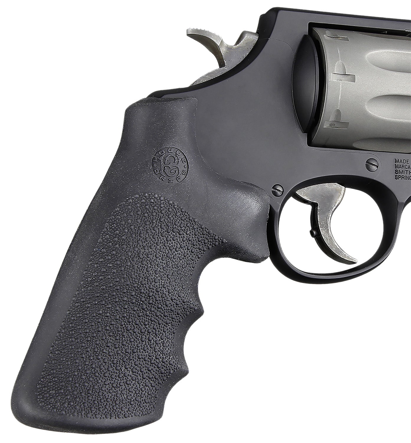 Hogue 19022 Overmolded Rubber Pistol Grip Finger Grooves for Smith & Wesson K/L/N/X/Z Frame Revolvers