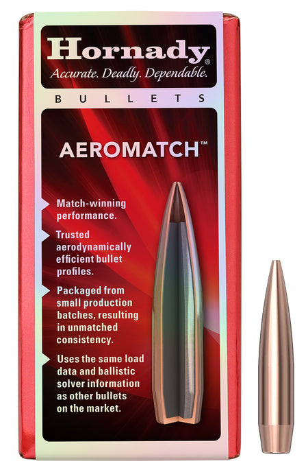 Hornady 24573 Aeromatch 6mm 105 Grain Bullets Box of 100