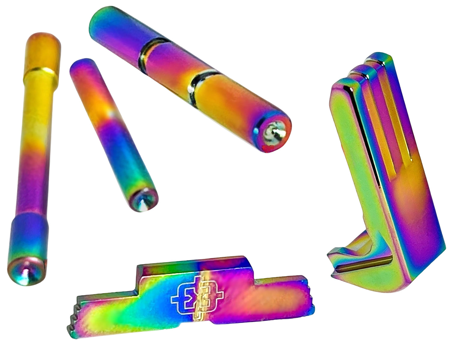 Cross Armory CRG43SOKPL Rainbow Aluminum 3-Piece Parts Upgrade Kit Glock 43