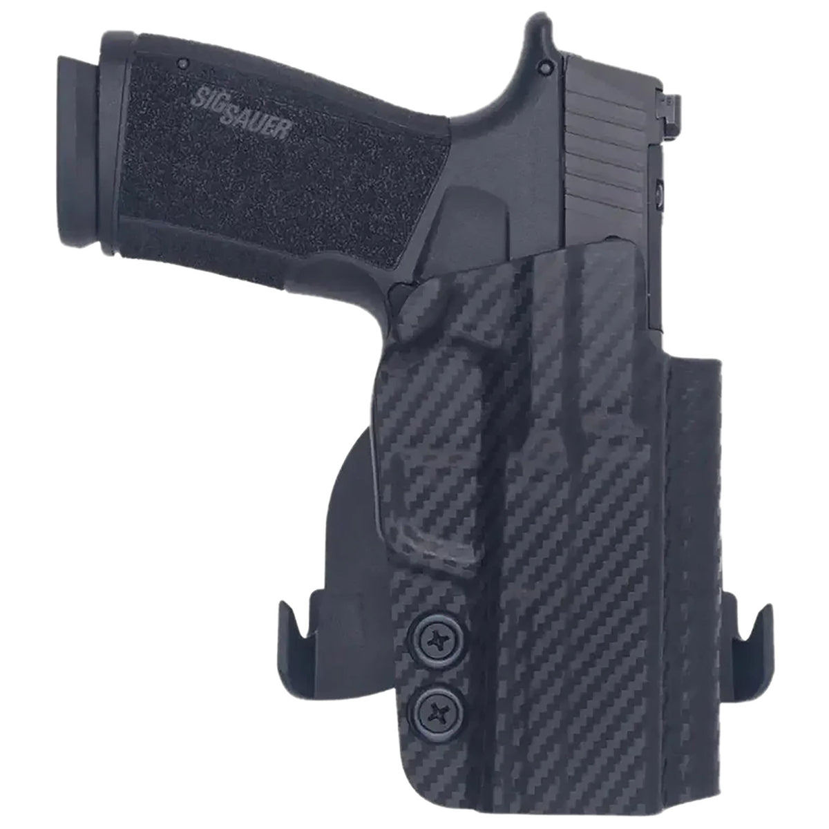 Rounded Gear Carbon Fiber OWB Paddle Holster Sig P365 X Macro TLR-7 Sub Right Hand