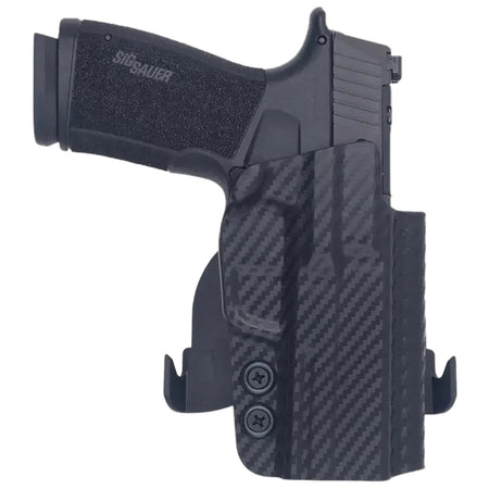 Rounded Gear Carbon Fiber OWB Paddle Holster Sig P365 X-Macro Right Hand