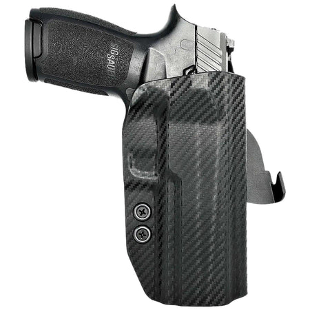 Rounded Gear Carbon Fiber OWB Paddle Holster Sig Sauer P320 Right Hand