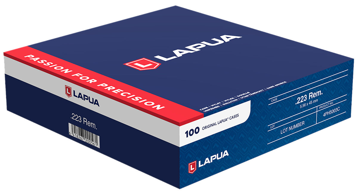 Lapua 223 Remington Unprimed Rifle Brass Cases 100-Pack