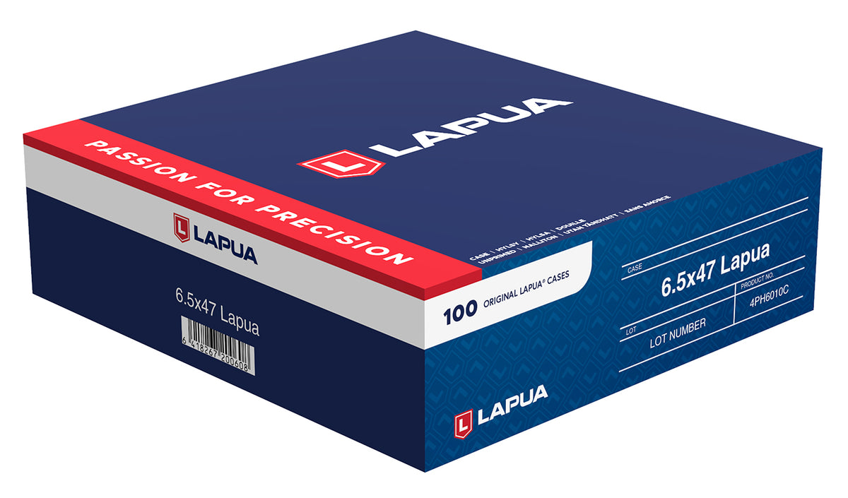 Lapua 6.5x47mm Unprimed Rifle Brass Cases 100-Pack