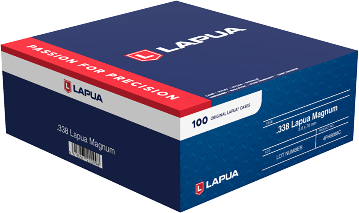 Berger Bullets 4PH8068C 338 Lapua Mag Unprimed Rifle Brass Cases 100 Per Box