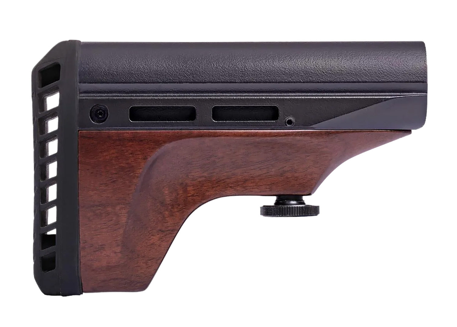 Woox SH.STK092.01 Ambidextrous Vigilante AR Stock, American Walnut with Aluminum, 7.50" OAL