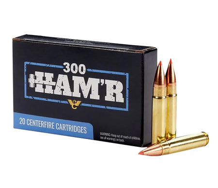 Wilson Combat .300 HAM'R Hornady V-MAX 110 grain Polymer Tipped Flat Based ammunition