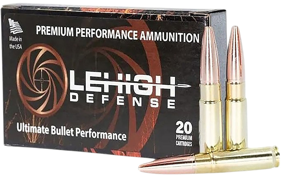 Lehigh Defense .300 AAC Blackout  194 grain Solid Hollow Point ammunition