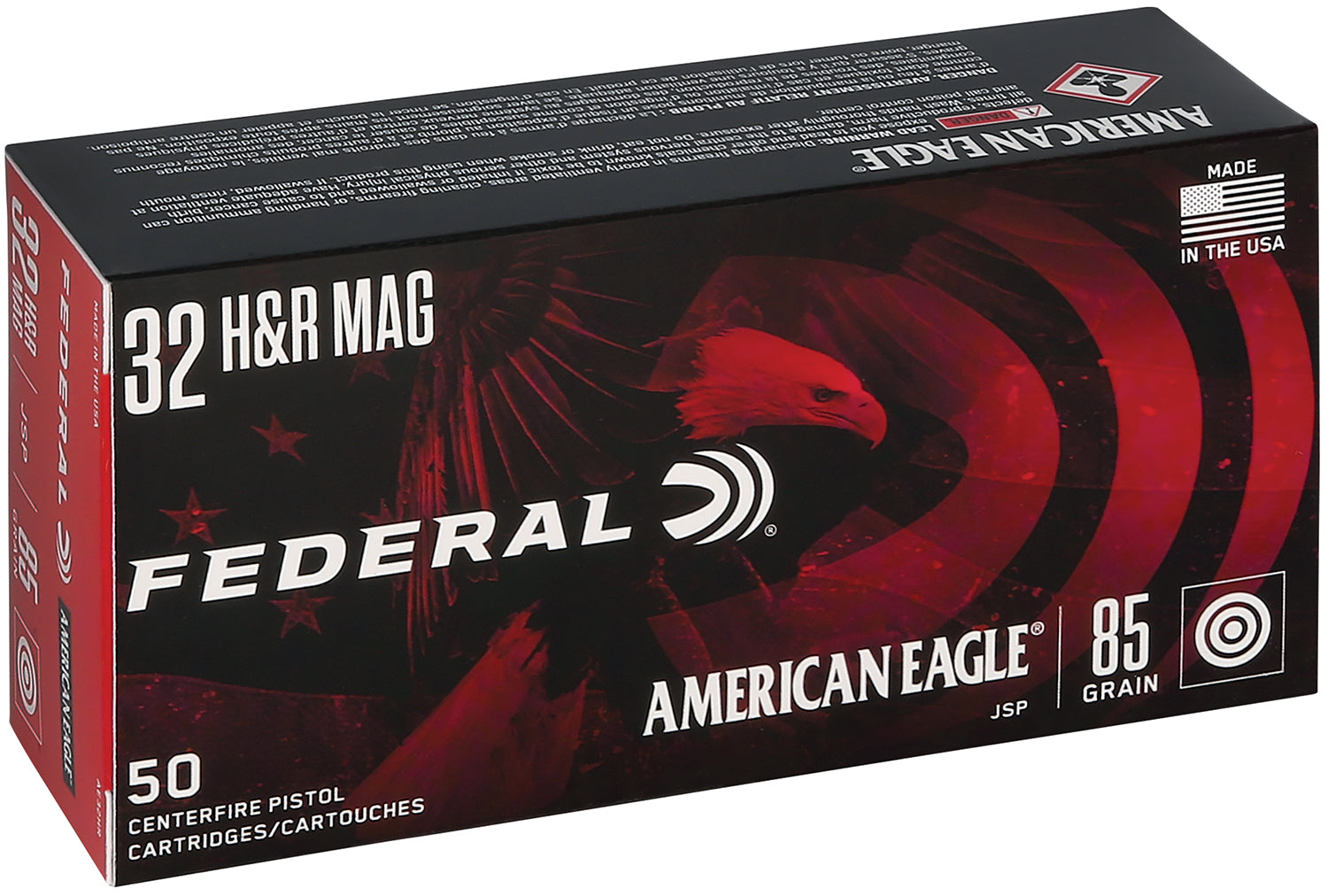 Federal .32 H&R Mag AMERICAN EAGLE 85 grain Jacketed Soft Point ammunition