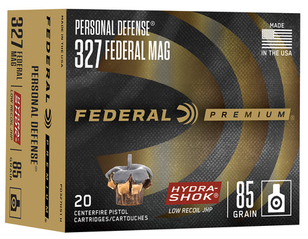 Federal .327 Federal Mag Hydra-Shok 85 grain Jacketed Hollow Point ammunition