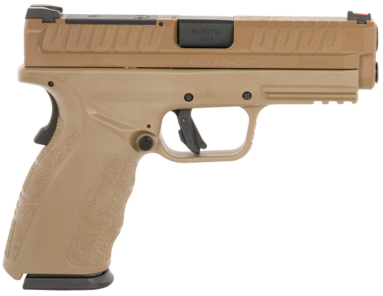Springfield Armory XDDG9101FOSP XD Mod3 OSP 9mm Luger 16+1 4" Black Melonite Steel Barrel, Steel Optic Ready/Serrated Slide, Flat Dark Earth Polymer Frame w/Picatinny Rail