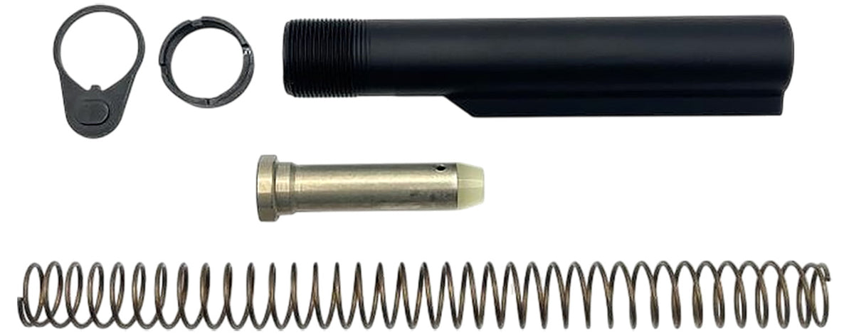 LBE Unlimited Black H1 Buffer Tube Kit for AR-Style Platform