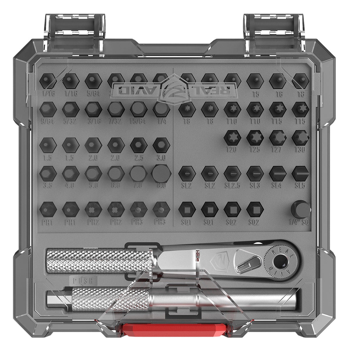 Real Avid X3 Driver Gunsmithing Bit Set AVX3GBS57 57 Piece