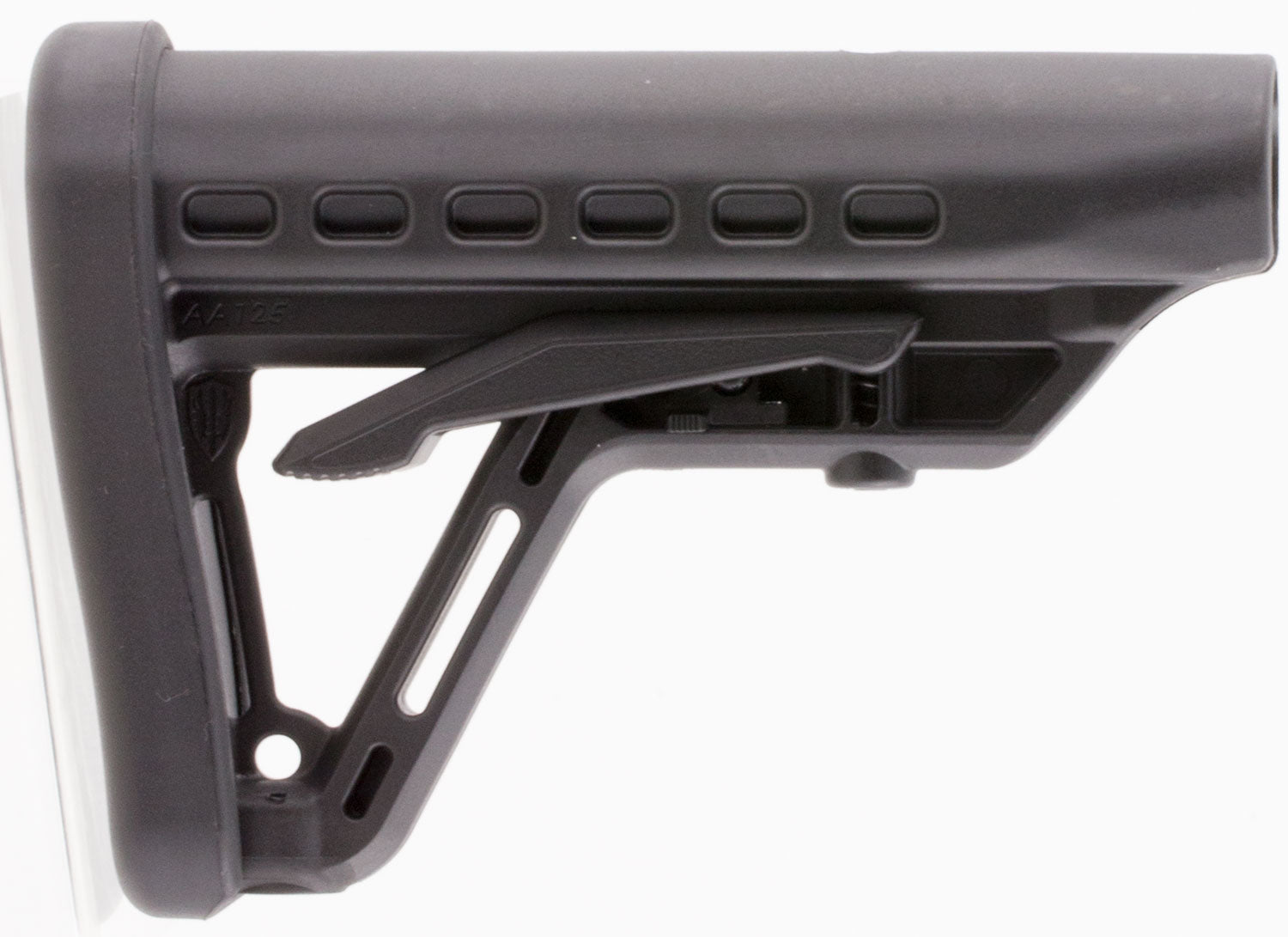 Archangel AA125 AR-Platform Low-Profile 6 Position Adjustable Buttstock Black Synthetic Commercial Tube Fit