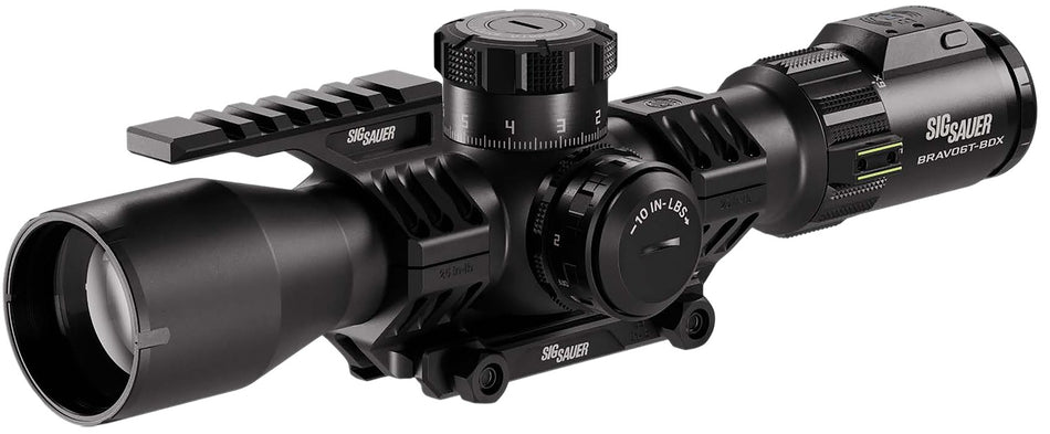 Sig Sauer Bravo6T BDX SOBBDX63102 3-18x44mm 35mm Tube Illuminated MRAD Milling Reticle Black