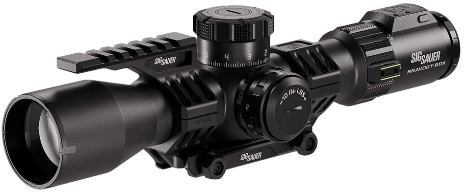 Sig Sauer Bravo6T BDX SOBBDX63104 3-18x44mm 35mm Tube Illuminated MRAD DEV-L Reticle Black