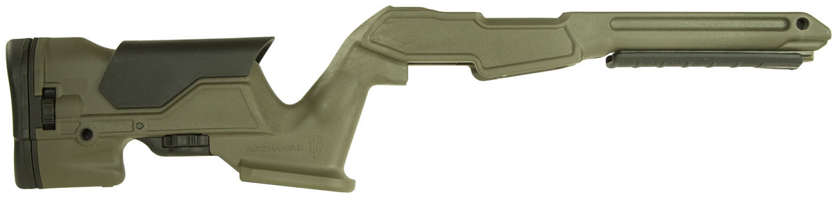 Archangel AAP1022OD Ruger 10/22 Precision Adjustable Cheek Riser Stock OD Green Synthetic Fixed