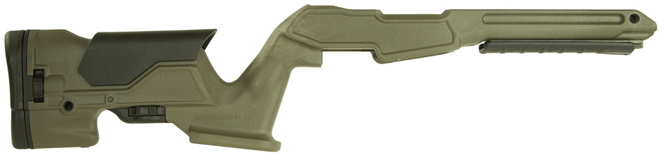 Archangel AAP1022OD Ruger 10/22 Precision Adjustable Cheek Riser Stock OD Green Synthetic Fixed